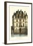 French Chateaux in Blue I-Victor Petit-Framed Art Print