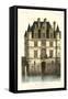 French Chateaux in Blue I-Victor Petit-Framed Stretched Canvas