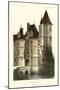 French Chateaux in Brick II-Victor Petit-Mounted Art Print