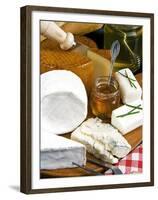 French Cheeses and Honey, France-Nico Tondini-Framed Premium Photographic Print