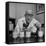 French Chemist, Analyzing the Ingredients of Coca-Cola-null-Framed Stretched Canvas