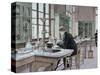 French Chemist and Bacteriologist. Study of Microbes in the Pasteur Institute-Prisma Archivo-Stretched Canvas