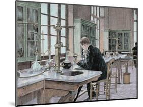 French Chemist and Bacteriologist. Study of Microbes in the Pasteur Institute-Prisma Archivo-Mounted Photographic Print