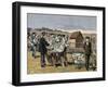 French Chemist and Bacteriologist. Vaccination of Sheep Against Anthrax, Agerville, France, 1884-Prisma Archivo-Framed Photographic Print