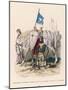 French Chevalier Banneret (Horseman Carrying a Banner) Prays Before Leaving for the Second Crusade-Philippoteaux-Mounted Photographic Print