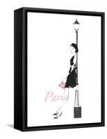 French Chic III Pink on White-Avery Tillmon-Framed Stretched Canvas