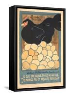 French Chicken with Many Eggs-null-Framed Stretched Canvas