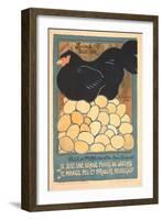 French Chicken with Many Eggs-null-Framed Art Print