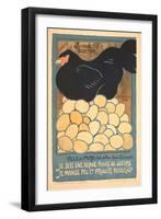 French Chicken with Many Eggs-null-Framed Art Print