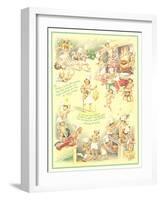 French Children Playing Chef-null-Framed Art Print