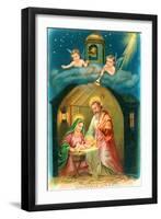 French Christmas Card-null-Framed Premium Giclee Print