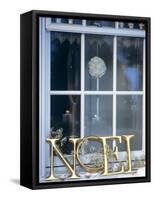 French Christmas Window Decoration-Jean Cazals-Framed Stretched Canvas