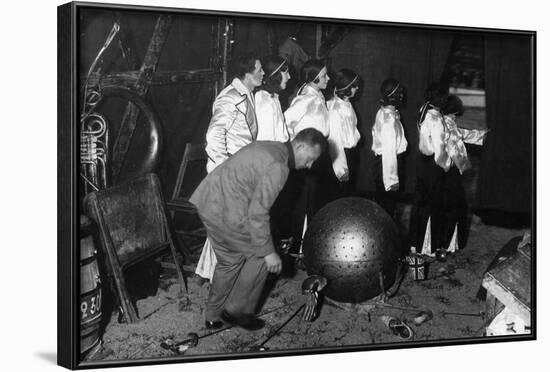 French Circus Trick-null-Framed Photographic Print