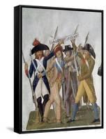 French Citizens Fighting for Freedom or Death in the French Revolution, Ca. 1789-1807-Jean-Baptiste Lesueur-Framed Stretched Canvas