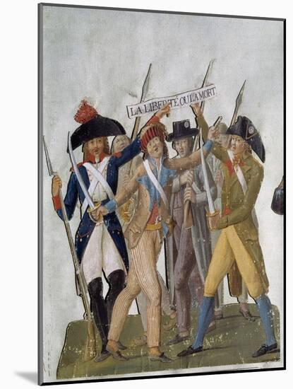 French Citizens Fighting for Freedom or Death in the French Revolution, Ca. 1789-1807-Jean-Baptiste Lesueur-Mounted Art Print