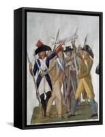 French Citizens Fighting for Freedom or Death in the French Revolution, Ca. 1789-1807-Jean-Baptiste Lesueur-Framed Stretched Canvas