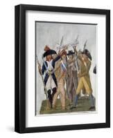 French Citizens Fighting for Freedom or Death in the French Revolution, Ca. 1789-1807-Jean-Baptiste Lesueur-Framed Art Print