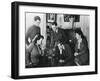 French Citizens Listening to a Broadcast by Vichy Deputy Premier Admiral Darlan, 23 May, 1941-null-Framed Giclee Print