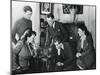 French Citizens Listening to a Broadcast by Vichy Deputy Premier Admiral Darlan, 23 May, 1941-null-Mounted Giclee Print