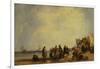 French Coast with Fishermen-Richard Parkes Bonington-Framed Giclee Print