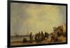 French Coast with Fishermen-Richard Parkes Bonington-Framed Giclee Print