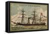 French Coastguard Ship Lionne-null-Framed Stretched Canvas