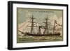 French Coastguard Ship Lionne-null-Framed Giclee Print