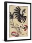 French Cockerel Fleeing from the German Eagle-null-Framed Giclee Print