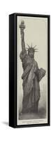 French Colossal Statue of Liberty, for New York Harbour-null-Framed Stretched Canvas