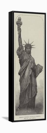 French Colossal Statue of Liberty, for New York Harbour-null-Framed Stretched Canvas