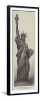 French Colossal Statue of Liberty, for New York Harbour-null-Framed Premium Giclee Print