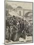 French Coming into the Prussian Lines for Bread, at the Ferry of Sevres-null-Mounted Giclee Print