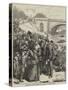 French Coming into the Prussian Lines for Bread, at the Ferry of Sevres-null-Stretched Canvas