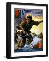 French Commandos Land-Raoul Auger-Framed Art Print