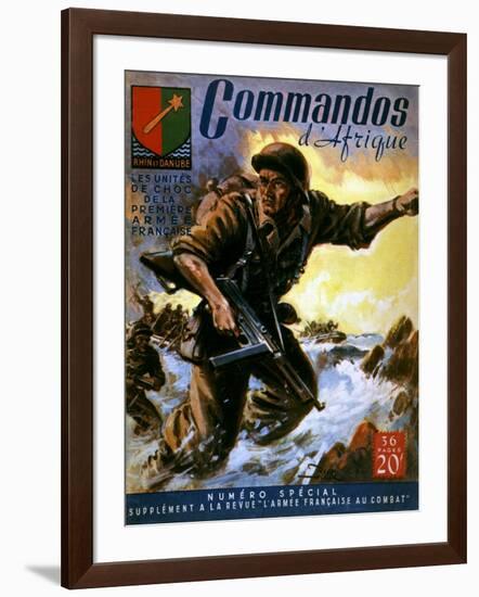 French Commandos Land-Raoul Auger-Framed Art Print