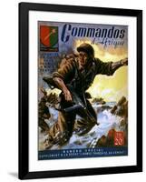 French Commandos Land-Raoul Auger-Framed Art Print