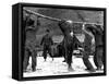 French Commandos on the Beach, Thanh Hoa, Vietnam, 1953-Peraud-Framed Stretched Canvas
