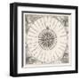 French Compass "Rose" Including the Four Winds-null-Framed Art Print