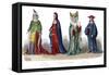 French Costume: Charles V, Charles VI-null-Framed Stretched Canvas