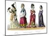 French Costume: Charles VI, Charles VII, Louis XI-null-Mounted Giclee Print