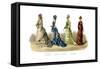 French Costume: Present Fashions-null-Framed Stretched Canvas