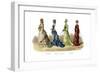 French Costume: Present Fashions-null-Framed Giclee Print
