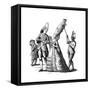 French Costume-null-Framed Stretched Canvas