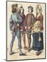 French Costumes 1460-80-null-Mounted Art Print