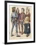 French Costumes 1460-80-null-Framed Art Print