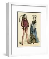 French Costumes 1475-null-Framed Art Print