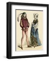 French Costumes 1475-null-Framed Art Print