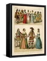 French Costumes 1600-1670-Albert Kretschmer-Framed Stretched Canvas