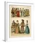 French Costumes 1600-1670-Albert Kretschmer-Framed Giclee Print