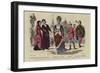 French Costumes of the 13th Century-null-Framed Giclee Print